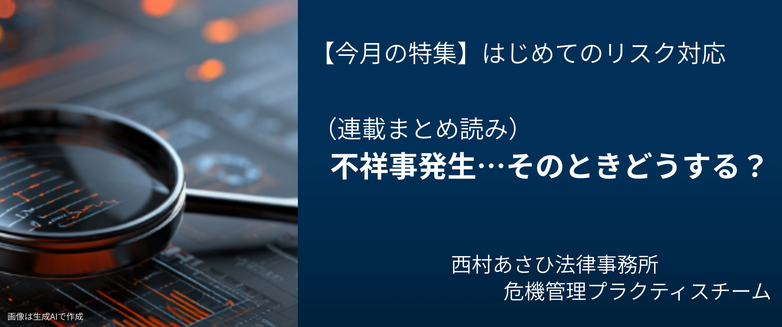 「不祥事発生...そのときどうする?」まとめ読み 日経リスクインサイト