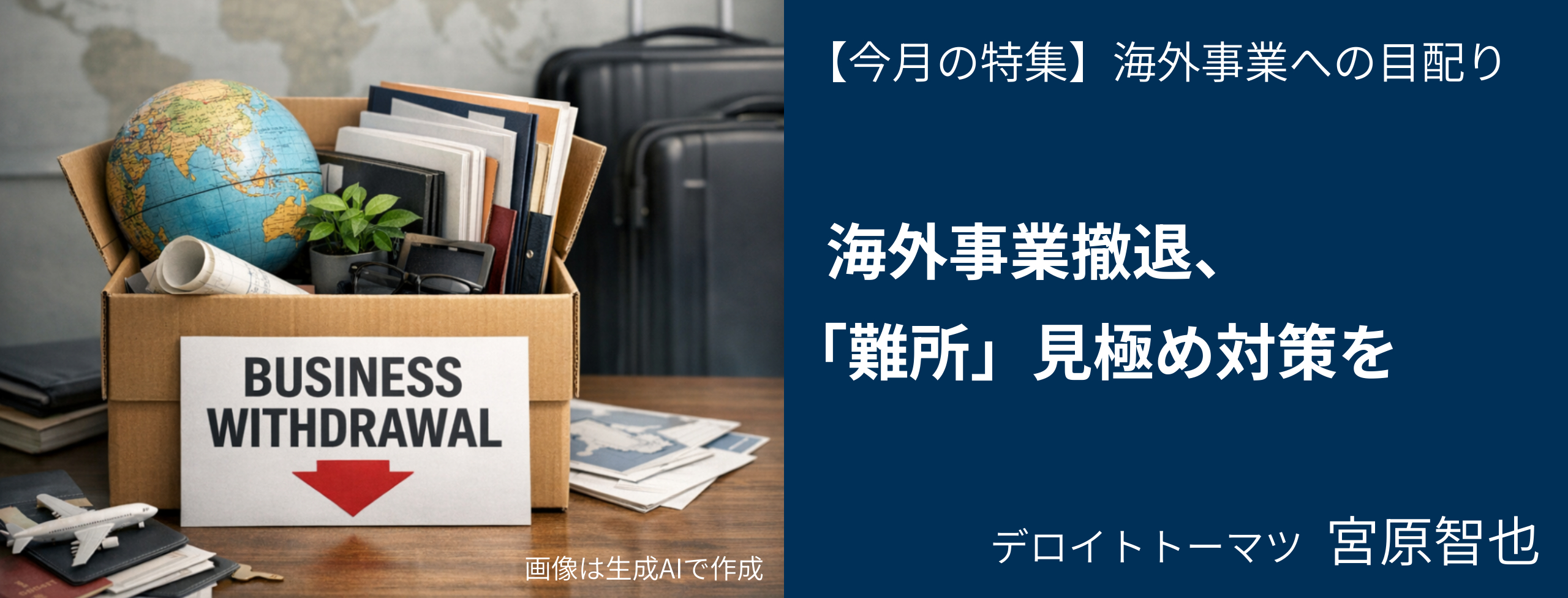 海外事業撤退、「難所」見極め対応を デロイトトーマツ 宮原智也